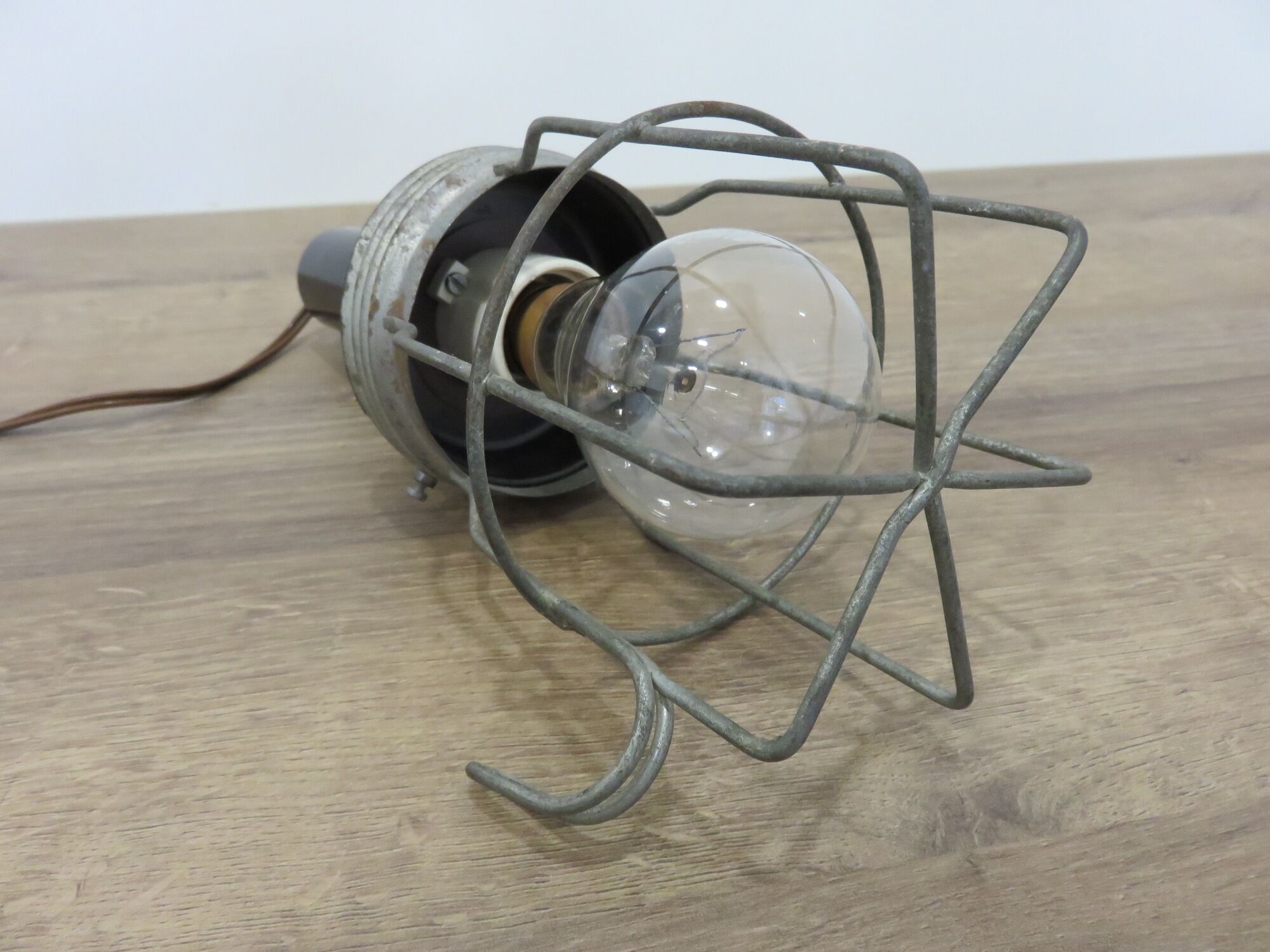Bakelite and metal workshop hand lamp years 60/70