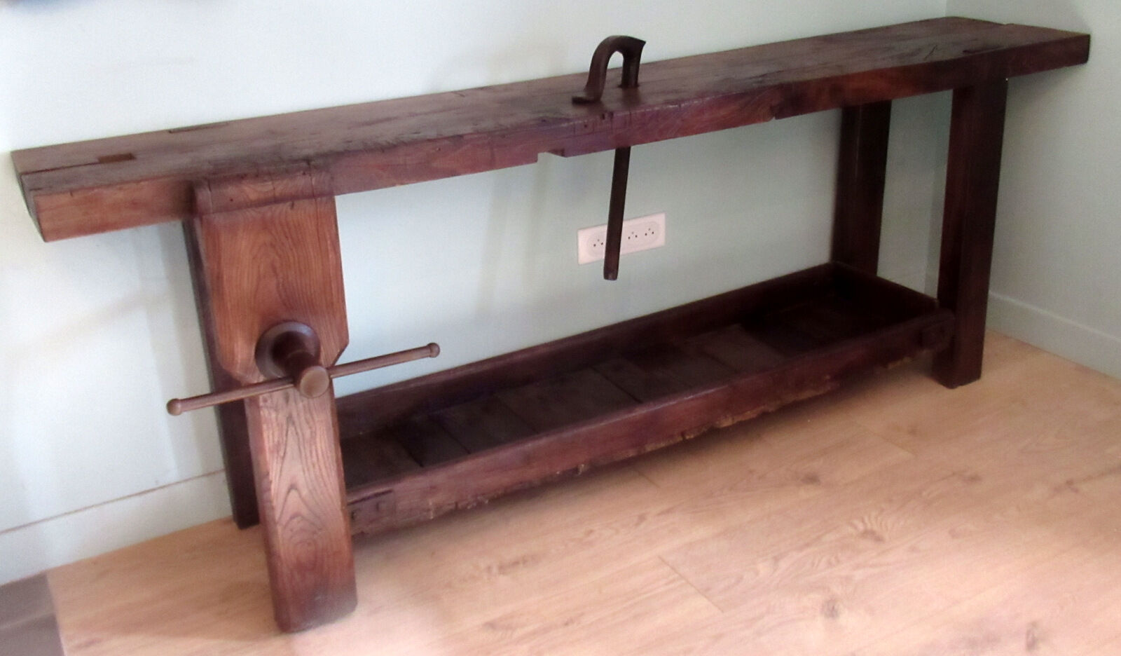 Workbench in oak, beech top