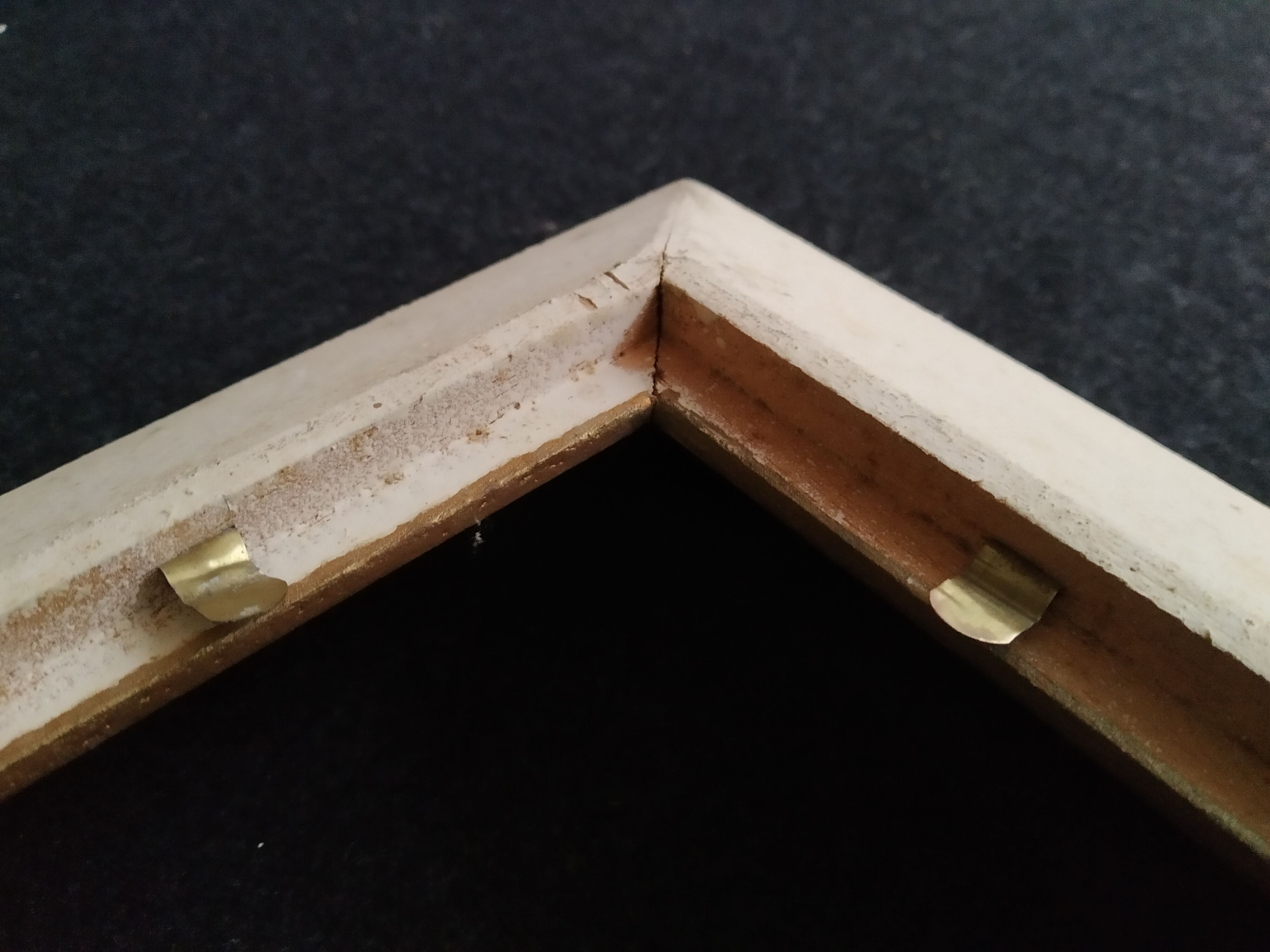 Patinated art deco frame