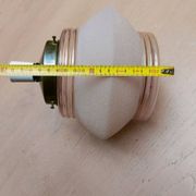 Lustre, plafonnier en verre givré