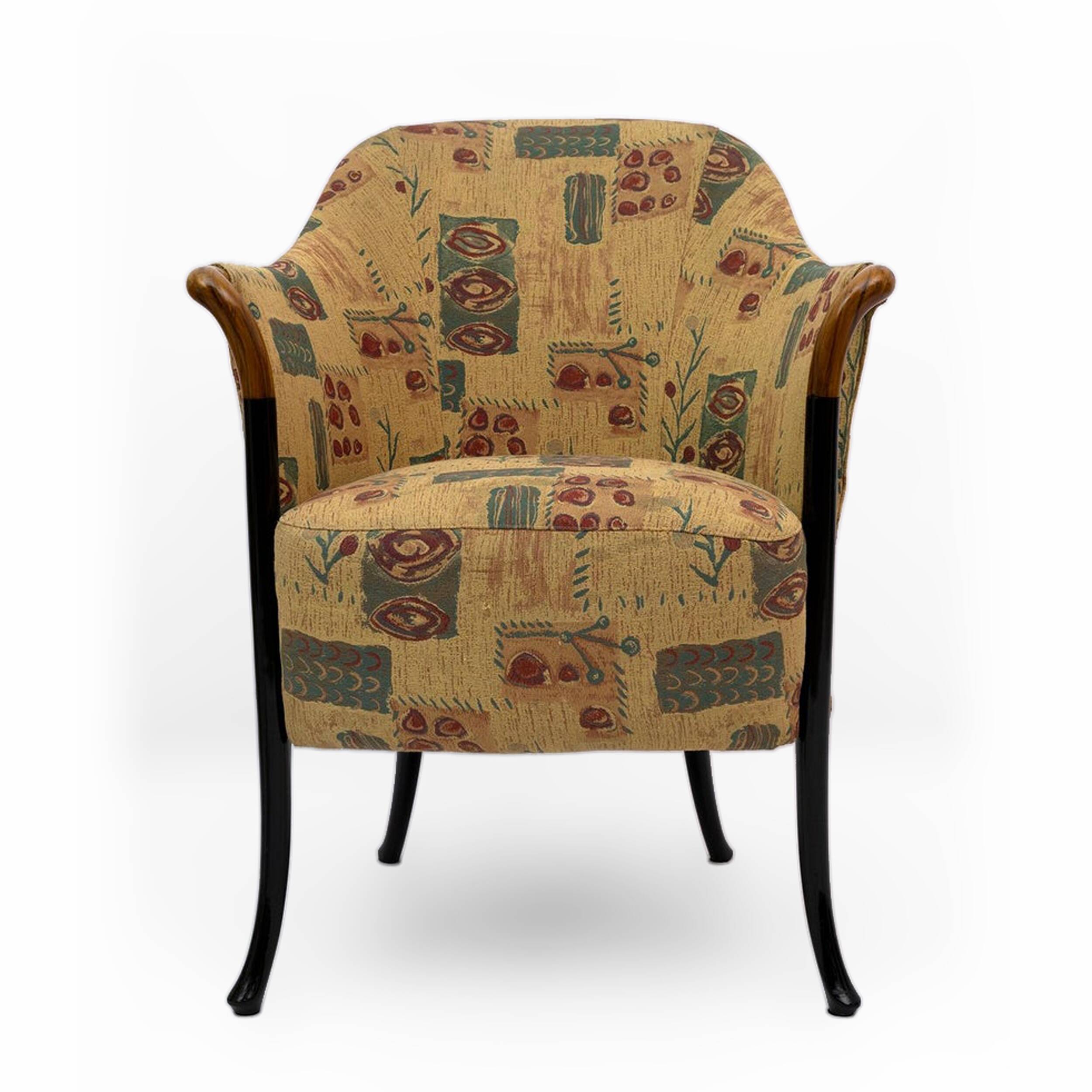 Paire de fauteuils italiens Giorgetti "Progetti", années 1980