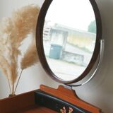 Dressing table - round mirror - 60s
