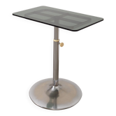 Glass coffee table, Italian design, 1970s, manufactured by Allegri