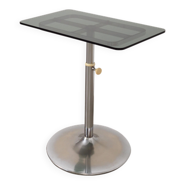 Glass coffee table, Italian design, 1970s, manufactured by Allegri
