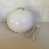 Old white ball ice bucket