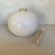 Old white ball ice bucket