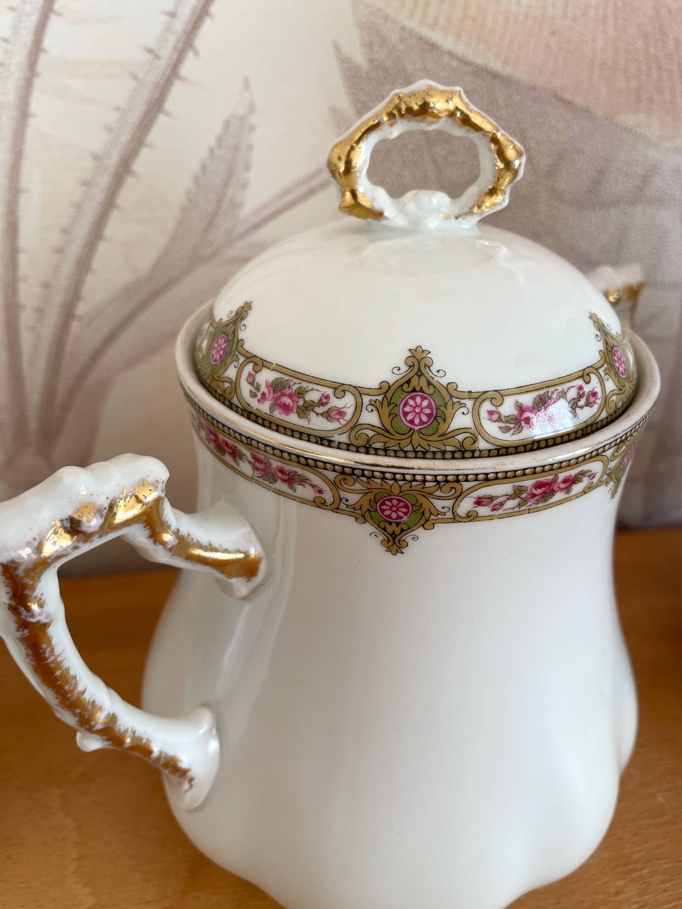 Coffee service in porcelain vignaud limoges - 1950