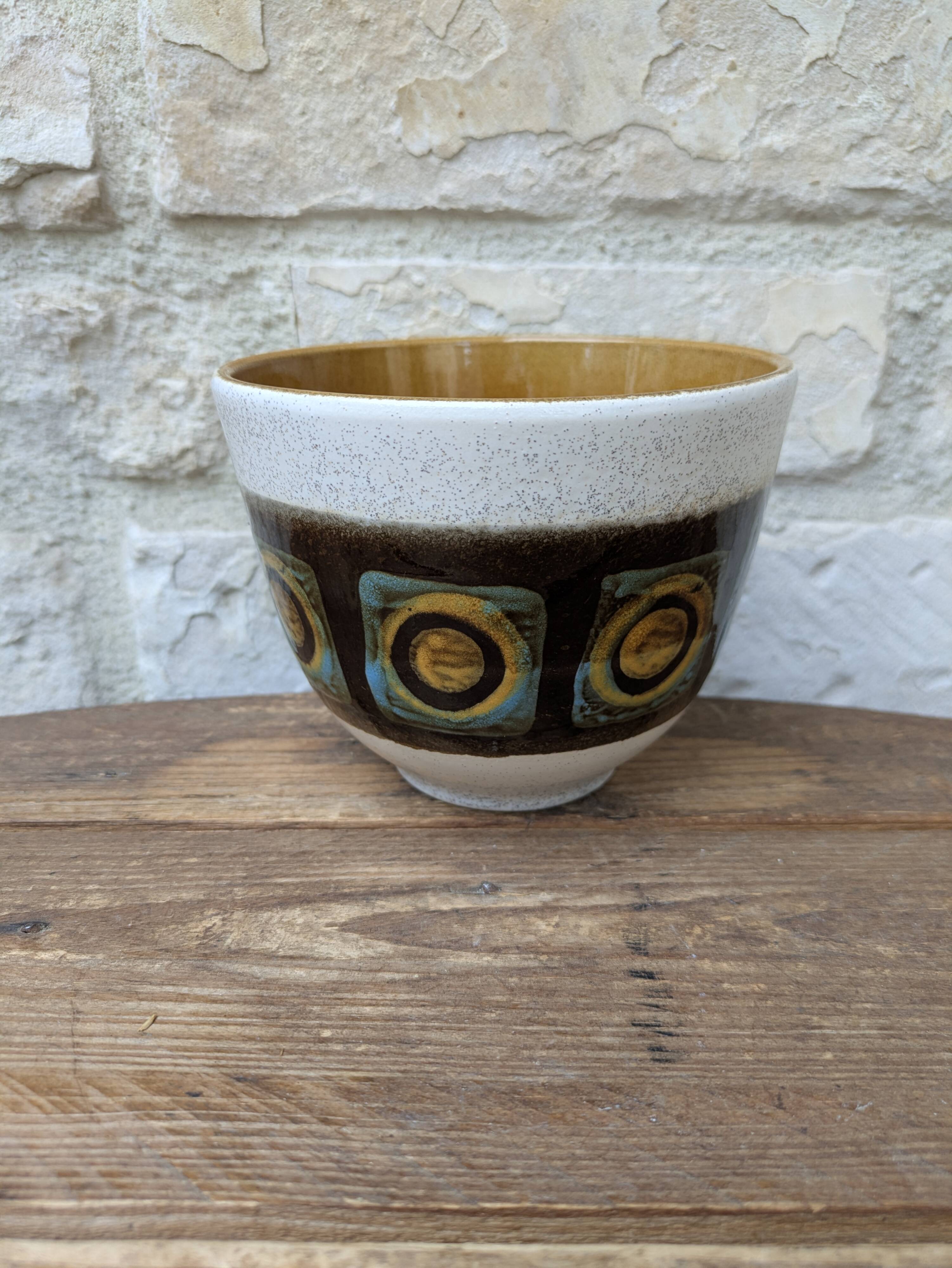 Vintage ceramic bowl West Germany Kera DB Höhr Dümbler & Breiden