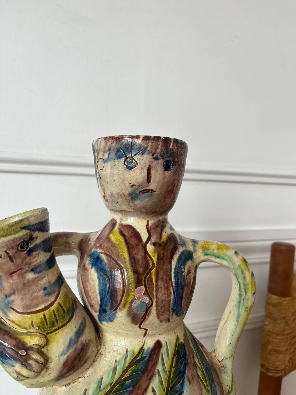 Anthropomorphic ceramic vase