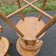 Set of 4 solid organic chairs
