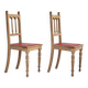 1950s, set 2 pcs of Danish dinning chairs, original good condition, oak wood.