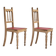 1950s, set 2 pcs of Danish dinning chairs, original good condition, oak wood.