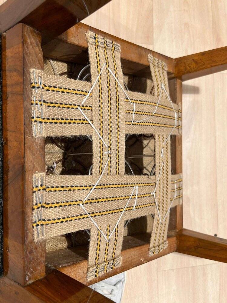 Biedermeier Dining Chair in Cherry Wood and Ink, South Germany, 1820s