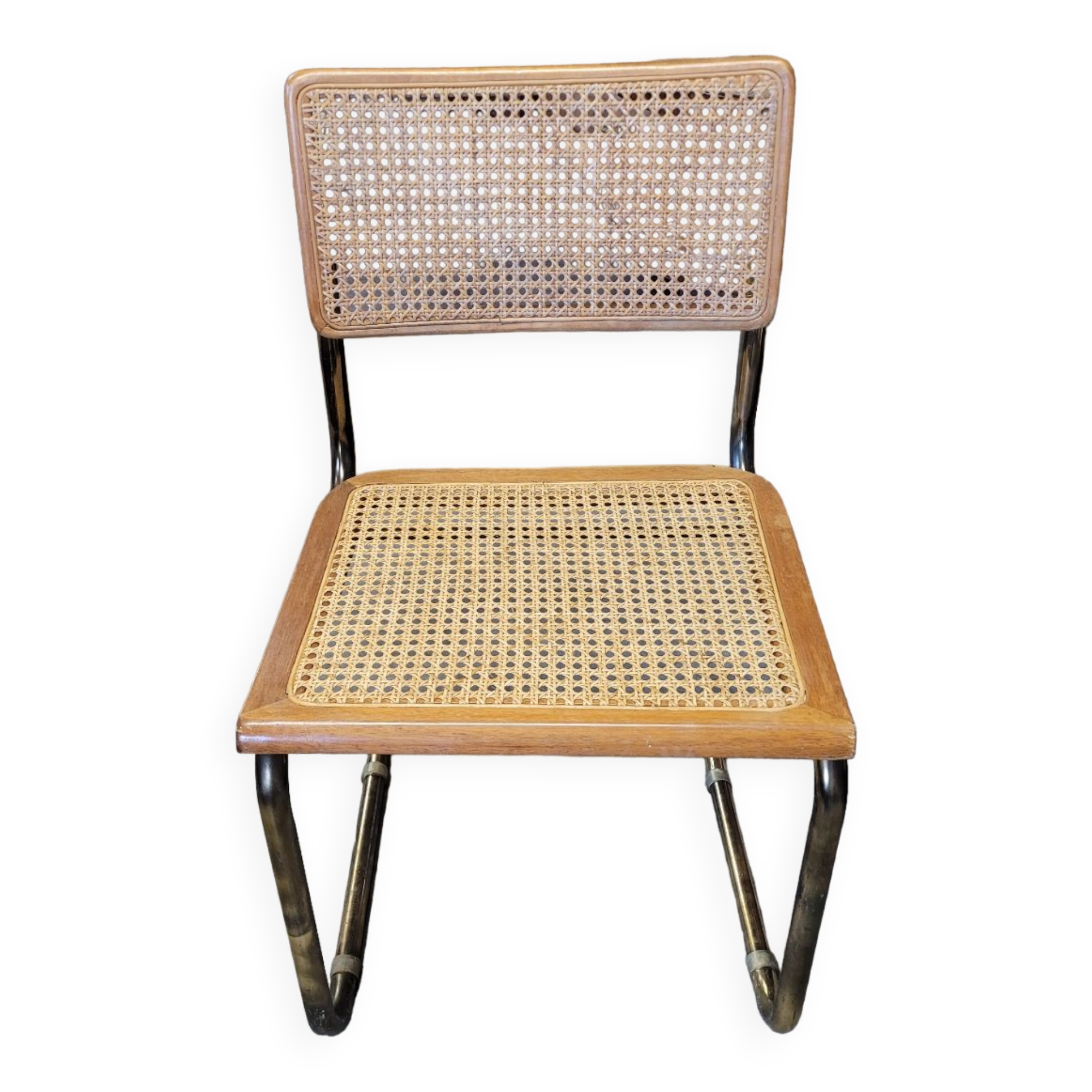Chaise  de Marcel Breuer en cannage modèle B32