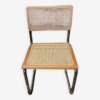 Chaise  de Marcel Breuer en cannage modèle B32