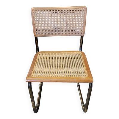 Chaise  de Marcel Breuer en cannage modèle B32
