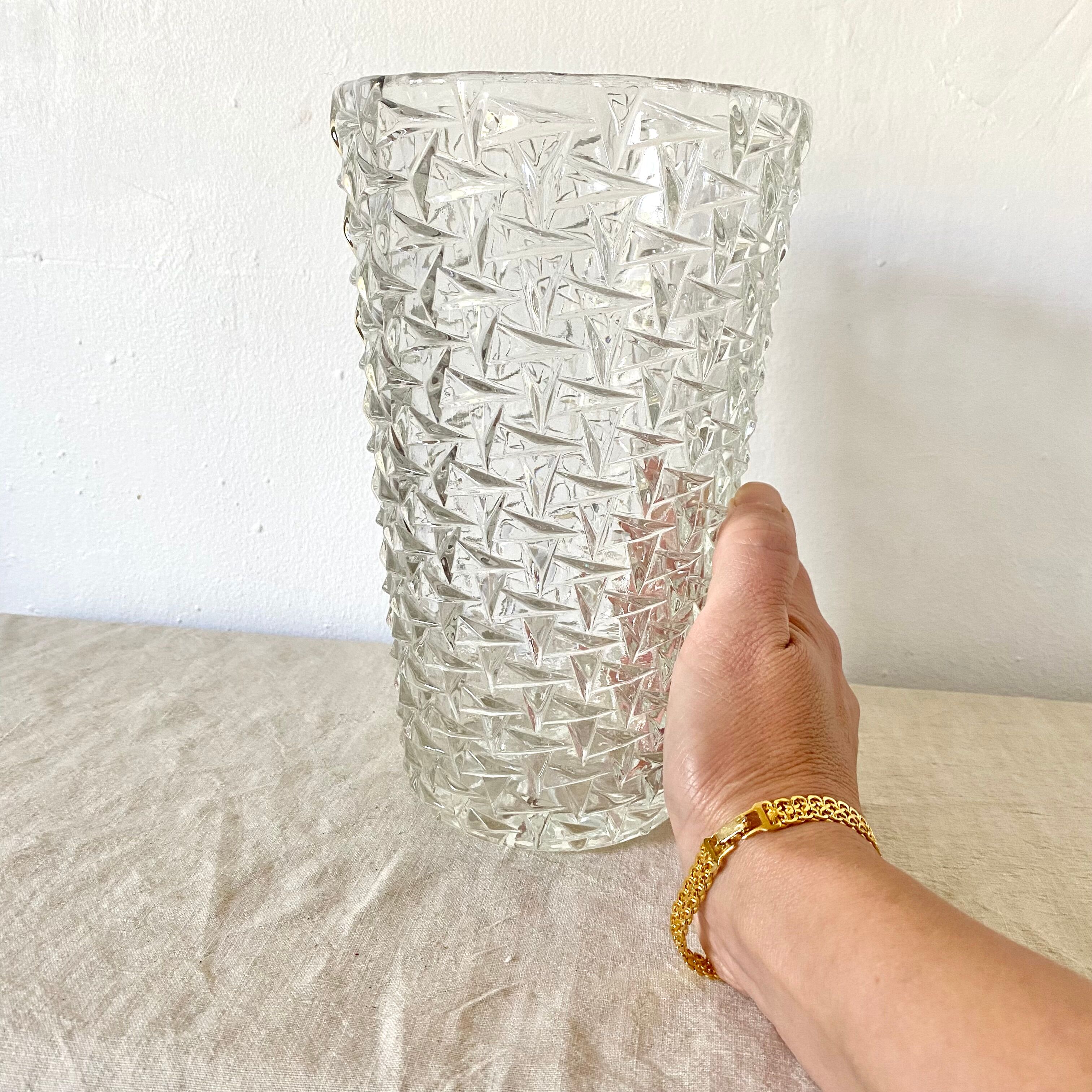 Vintage glass vase