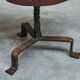 Tree Stump Stool or Solid Wood and Wrought Iron Side Table, Mid-Century