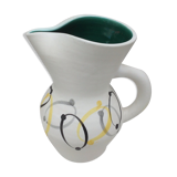 Pitcher earthenware André Baud Vallauris, DLG Chambost Blin Capron, vintage 50-60-70