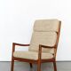 Mid-Century "Senator" Highback Chair by Ole Wanscher for Peter Jeppesen