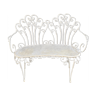 Banquette 2 place en fer forgé années 1960