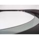 Round smoked glass wall mirror, Italy 1970s