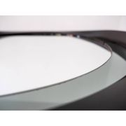 Round smoked glass wall mirror, Italy 1970s