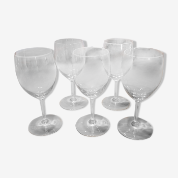 5 crystal edge glasses