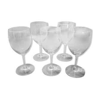 5 crystal edge glasses