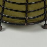 Lampadaire en bambou et tissu