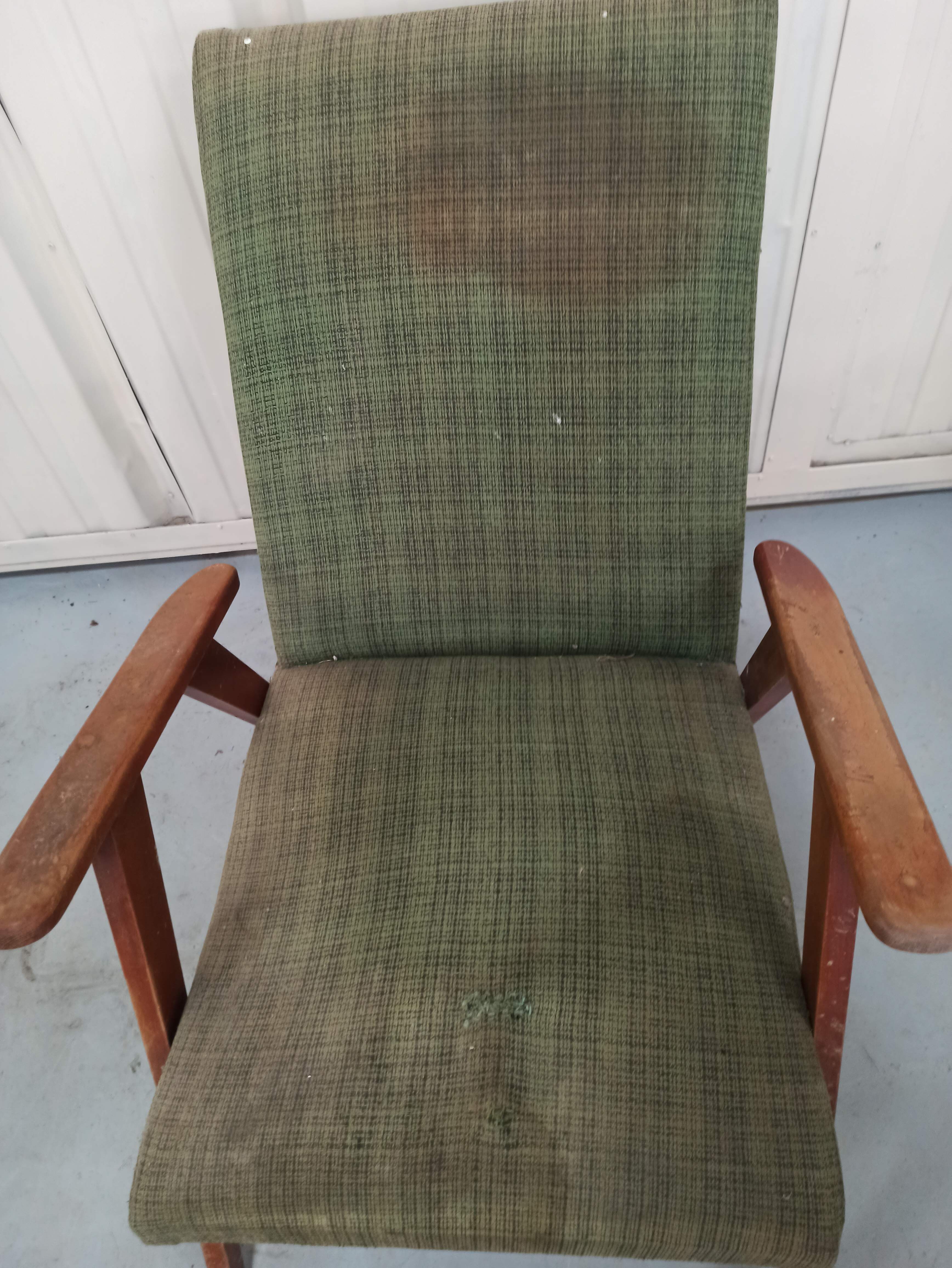 Set 3 armchairs compass feet