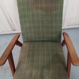 Set 3 armchairs compass feet