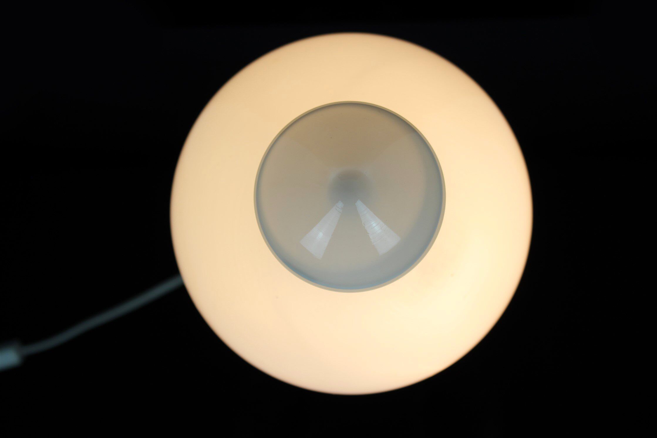 Glass Bishop Chess Table Lamp by Ivan Jakeš for Osvětlovací Sklo Valašské Meziříčí, 1970s