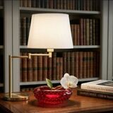 Vintage Murano Ashtray Catchall - Ruby Red Bullicante Glass - Vi