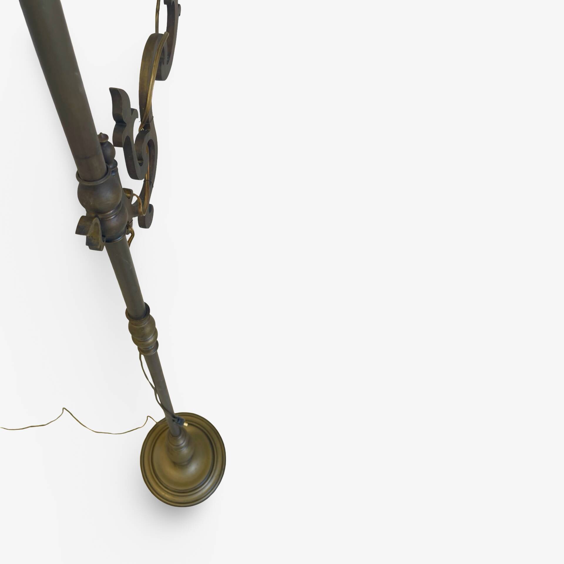 antique Art Nouveau floor lamp