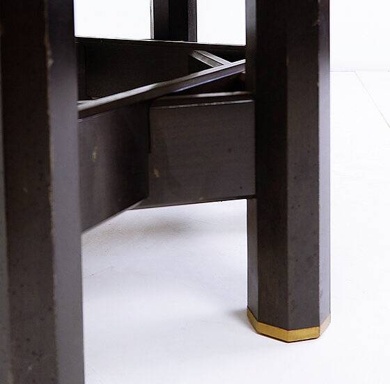 Jan Vlug Coffee Table with Round Marble Top - 1970s - Belgium