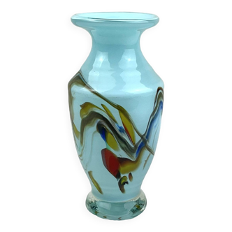 Petit vase en verre coloré