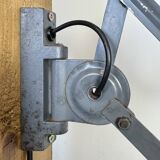 Grey Industrial Scissor Wall Lamp from Elektroinstala, 1960s