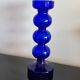 Vase vintage en verre bleu cobalt