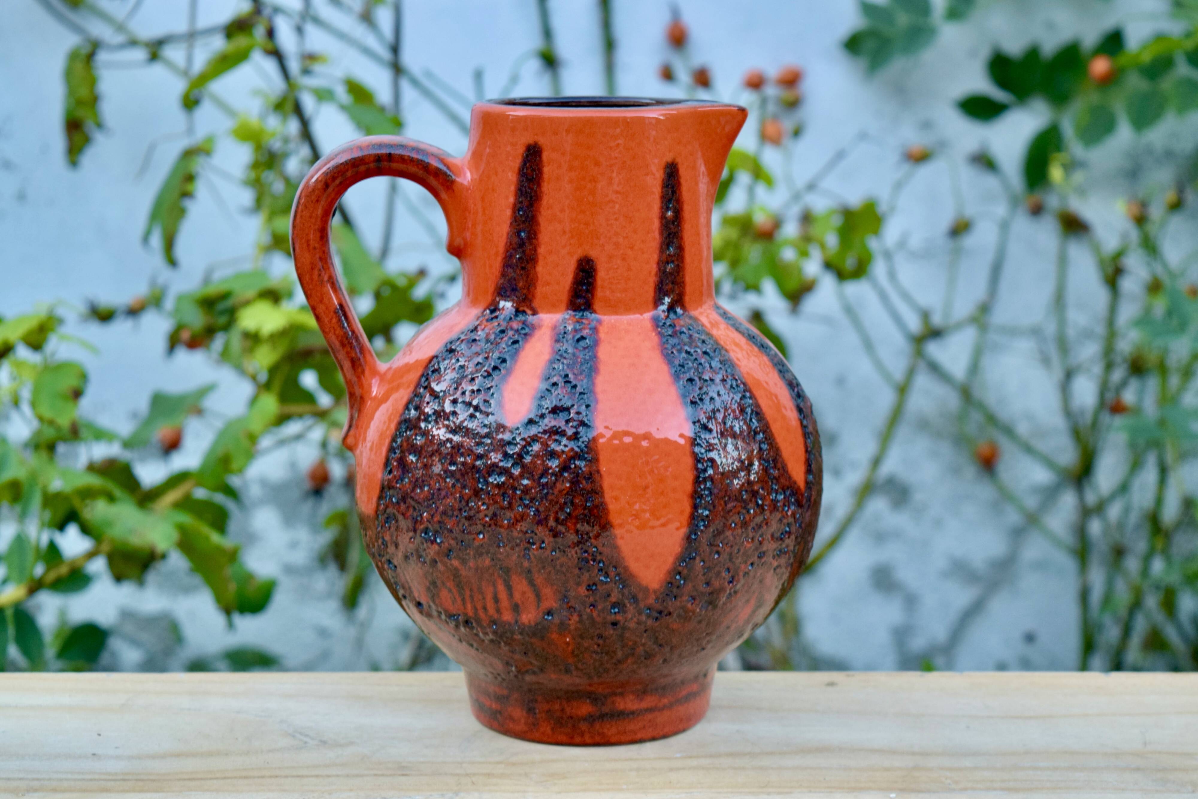 Vase ou pichet vintage Scheurich Keramik - Fat Lava - Made in West-Germany