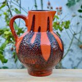 Vintage Scheurich Keramik vase or pitcher - Fat Lava - Made in West-Germany