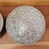 Pair of ceiling lights - staff leuchten - in moulded bubble glass - design 1960
