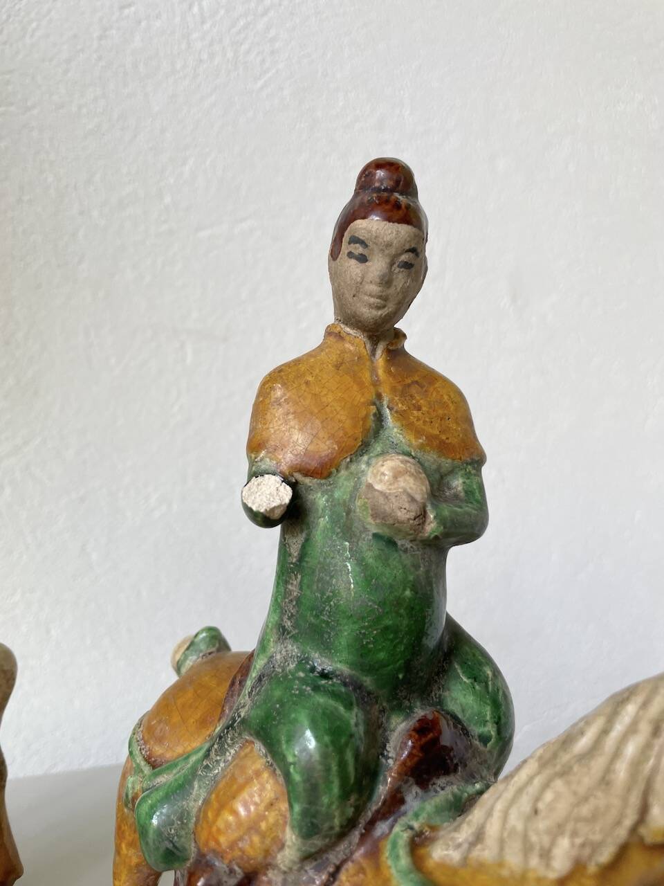 Ming period terracotta equestrian ridge tile