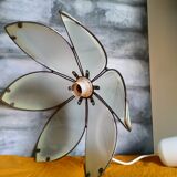 Daisy suspension shortbread glass and vintage brass