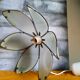 Daisy suspension shortbread glass and vintage brass