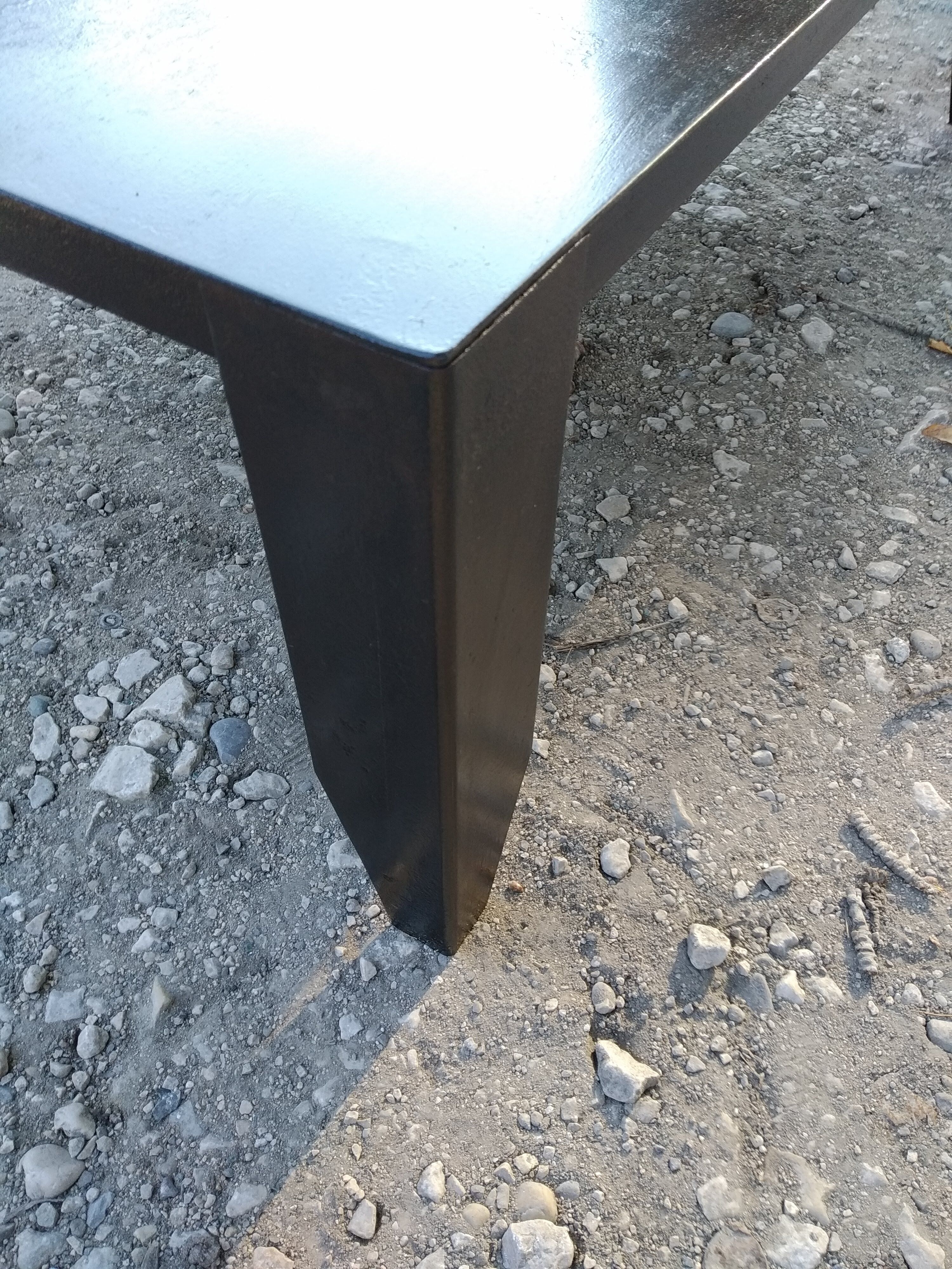 Metal industrial coffee table