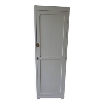 Vintage Parisian wardrobe re-enchanted in pearl gray with waxed finish.