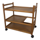 Henning Korch, Silkeborg vintage Danish teak serving trolley