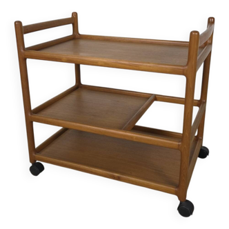 Henning Korch, Silkeborg vintage Danish teak serving trolley