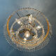 Brass chandelier and crystal tassel waterfall